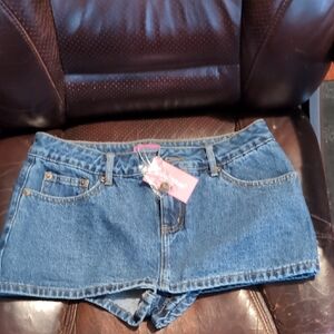 Edikted Blue Denim Shorts